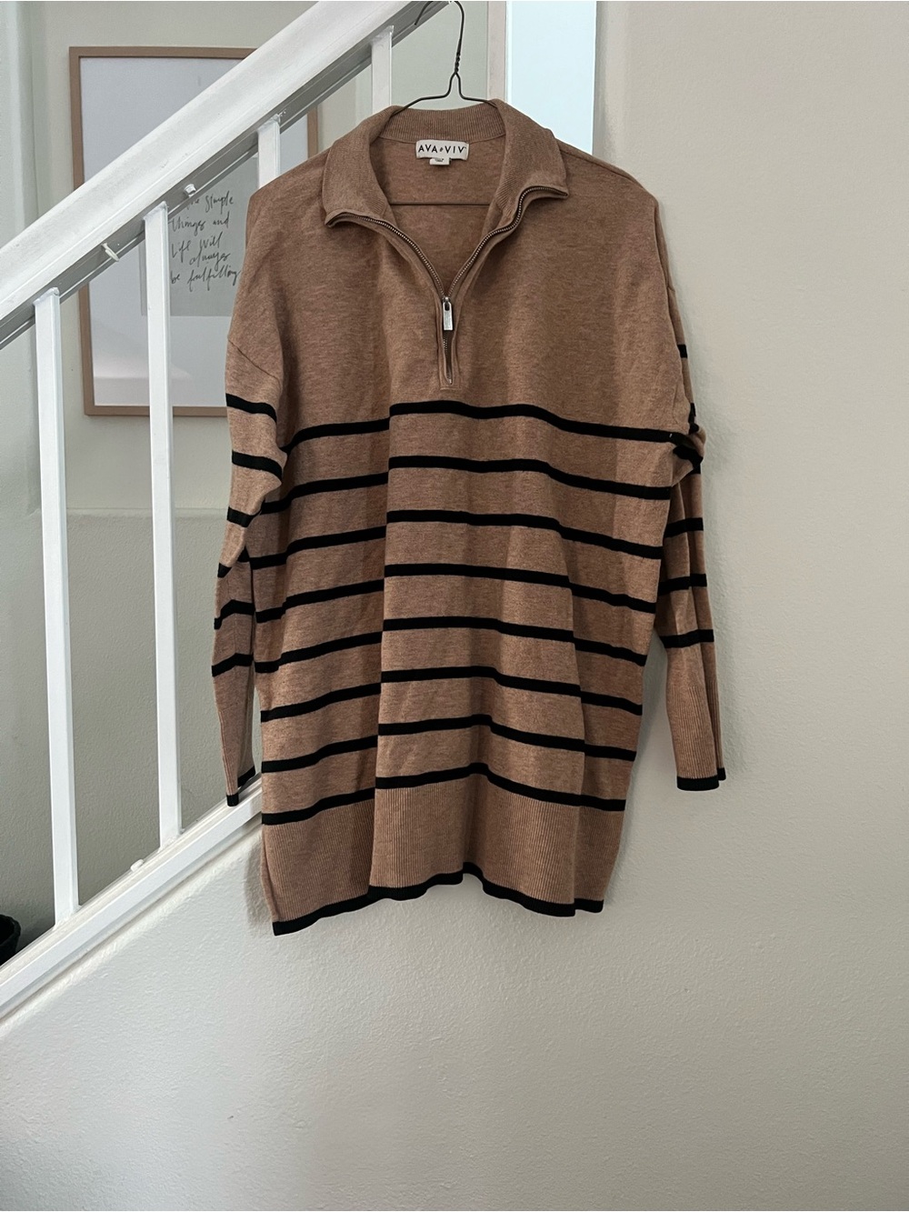 Two Ava & Viv oversized sweaters